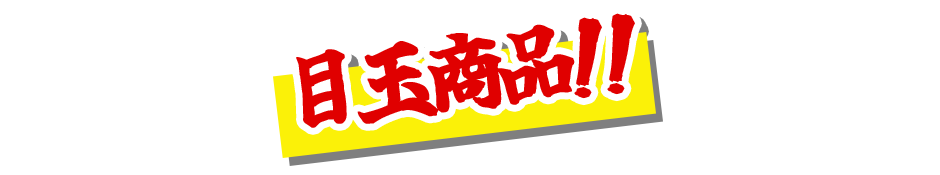 目玉商品!!