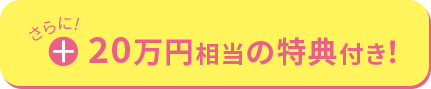 さらに20万円相当の特典付き！