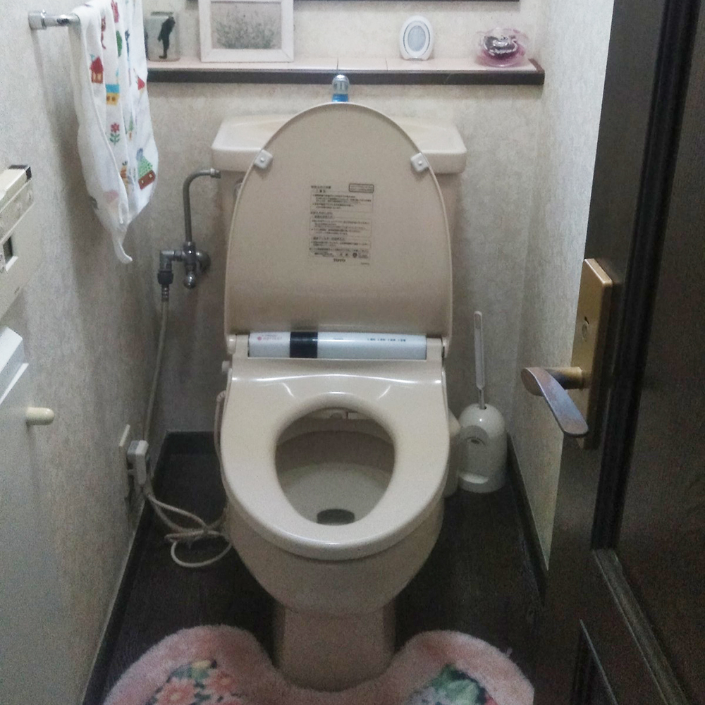 長く使用されていたトイレに故障が発生していました。