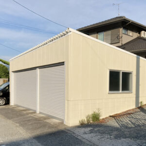 福岡県粕屋郡久山町　I様邸　車庫(屋根・外壁・内部)改修リフォーム工事
