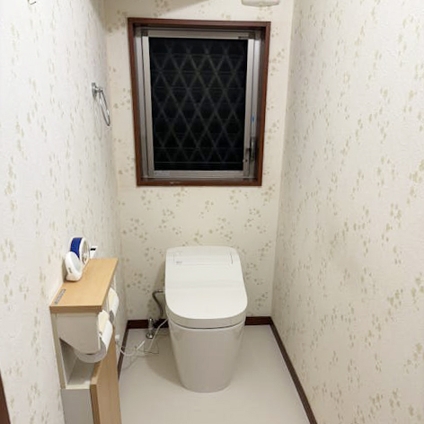 タンクレスで、さらに機能面でも優れたものをご希望でしたので、Panasonicアラウーノタイプ1をご提案させていただきました。