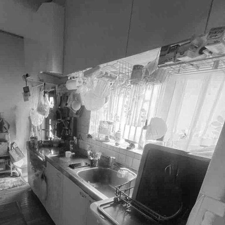 上部の吊り戸に、引っかけ収納など使われて、うまく活用されていましたが、物が増えて収納場所が追いついていない状態でした。