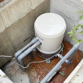 志免町Ｆ様邸　井戸ポンプ交換リフォーム工事｜漏水の危険をなくし、水圧もアップ！