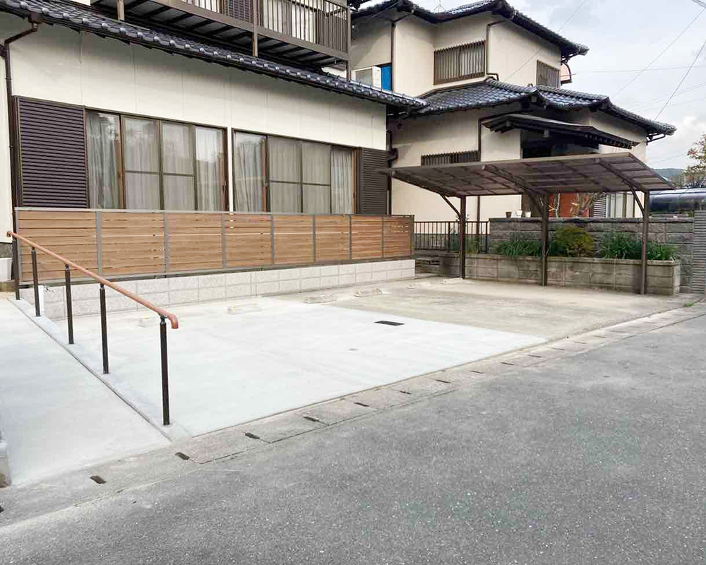 福岡県糟屋郡篠栗町　B様邸　駐車場拡張リフォーム工事