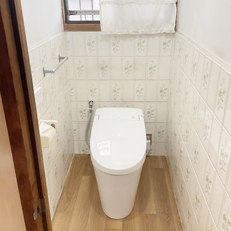 福岡市南区Ｎ様邸　トイレ交換リフォーム工事｜LIXIL「サティスS」