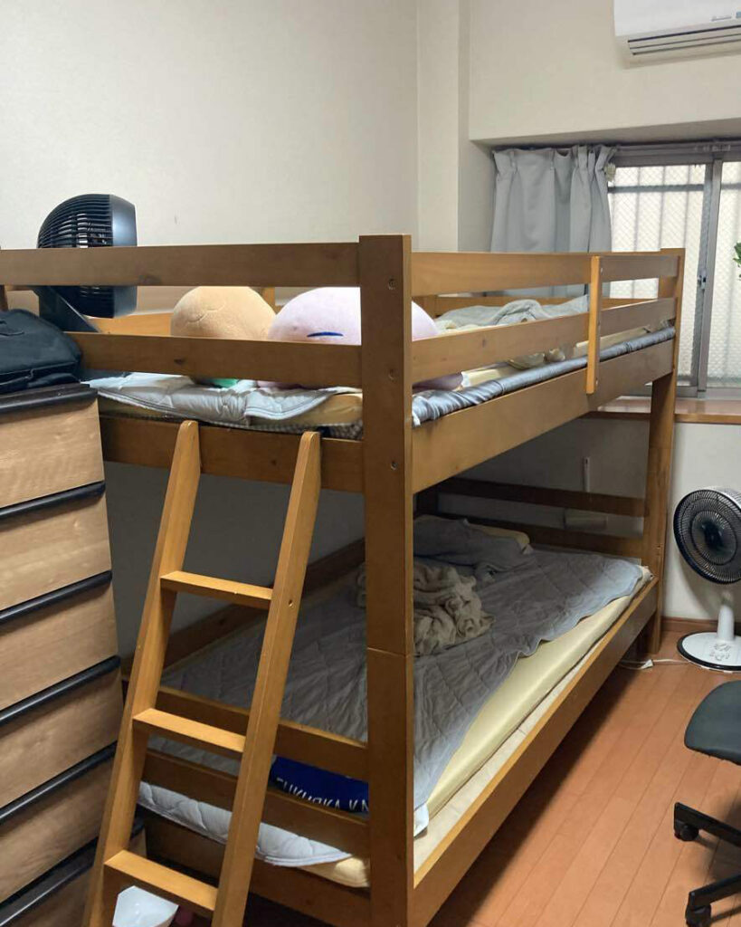 二段ベッドのあるお子様の部屋