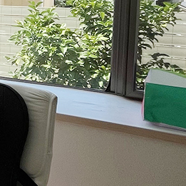 シロアリによる被害で、出窓のカウンターがぶよぶよしていました。