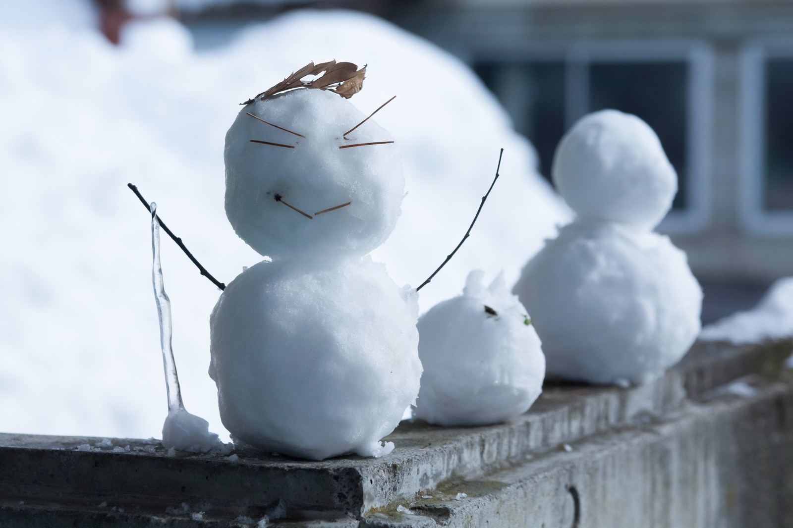 きれいな雪だるまのつくりかた