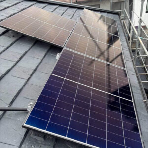 福岡市東区Ｋ様邸　屋根葺き替え・太陽光パネル設営リフォーム工事