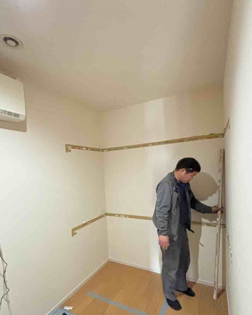 納戸の棚などを撤去