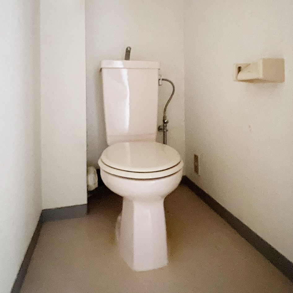 リノベーション前のトイレ。