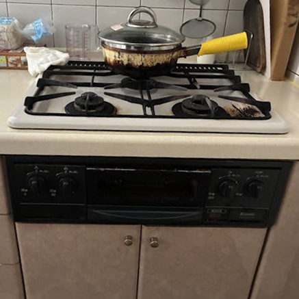 ガスコンロは、火がつかなくなってしまいました。