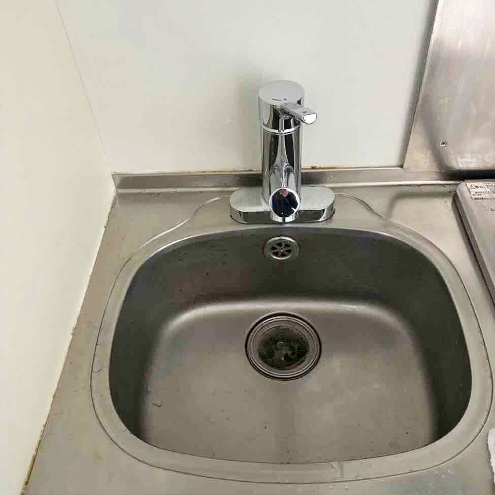 福岡市博多区Ｔ様邸　水栓交換リフォーム工事｜ミニキッチンの水栓