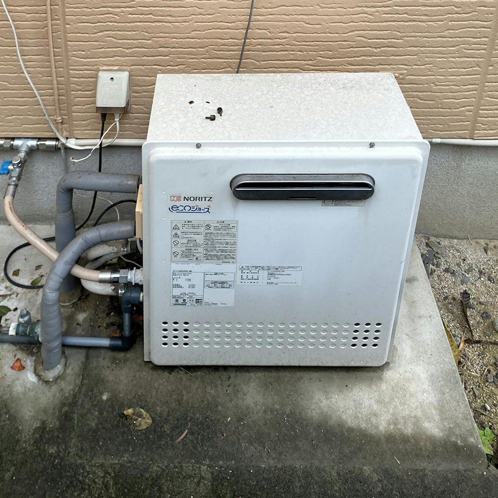 長期間使用されていたので、異音とともに水漏れも確認されました。