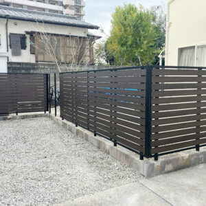 古賀市Ｉ様邸　フェンス交換リフォーム工事｜ＹＫＫルシアスフェンスＴＳ3Ｆ型