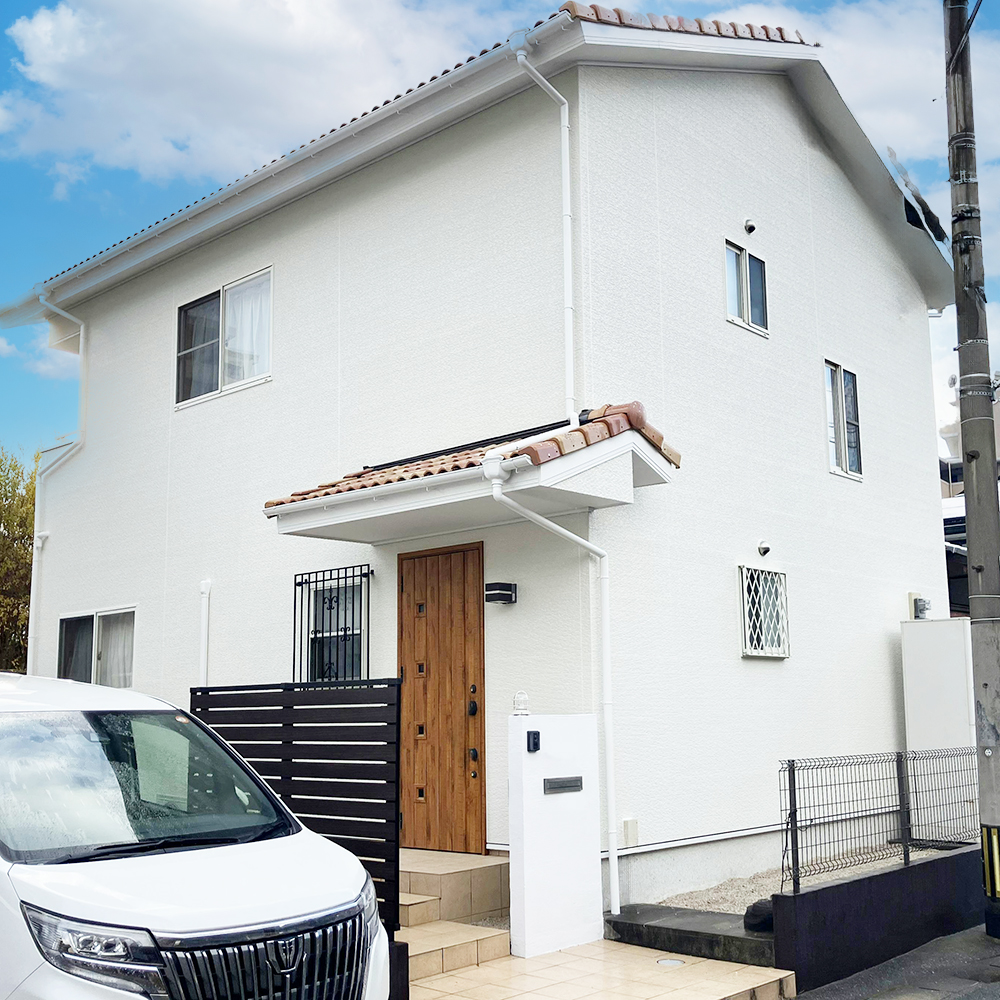 古賀市Ｉ様邸　外壁塗装リフォーム工事｜日本ペイント「グランセラトップ」