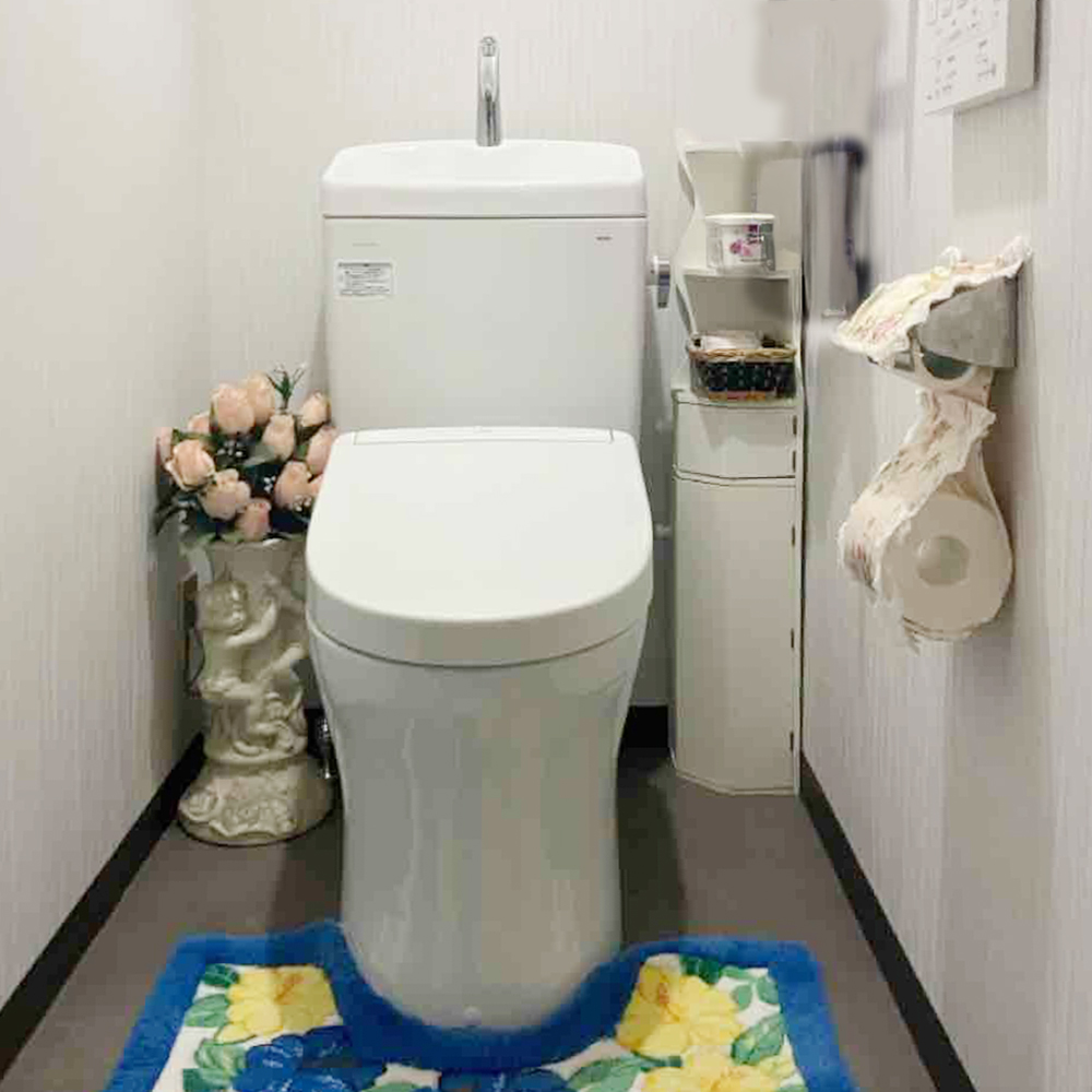 福岡市東区Ｏ様邸　トイレ交換リフォーム工事｜内装工事もご一緒に