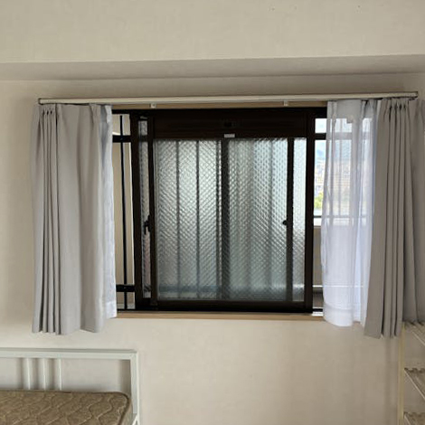 中古物件をご購入されて、既存のアルミサッシのままでした。