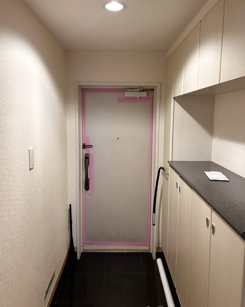 リノベーション前の玄関。