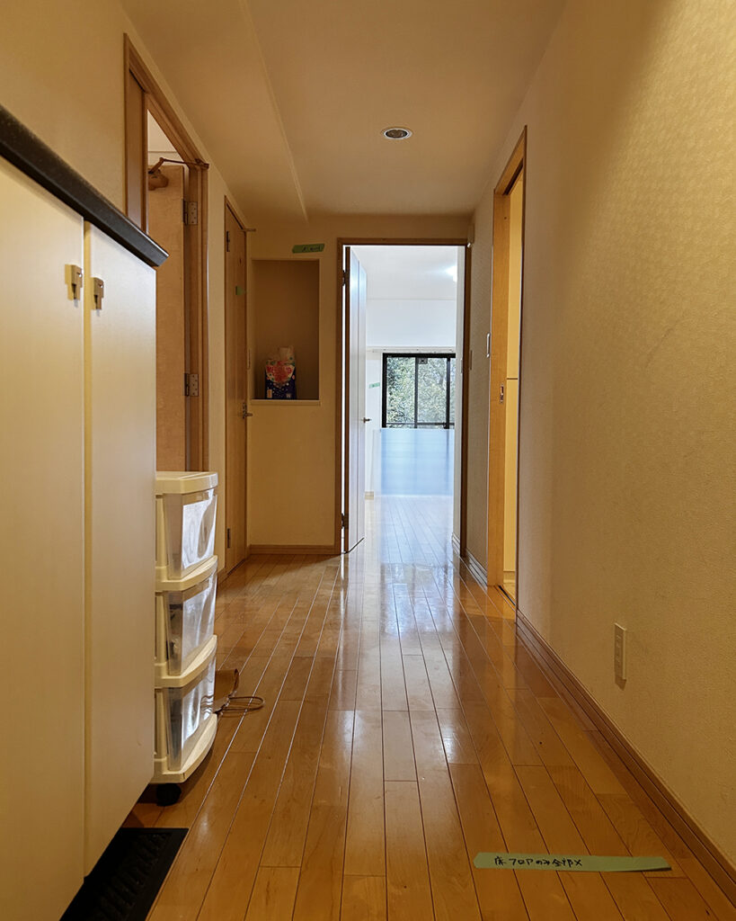 リノベーション前の玄関。