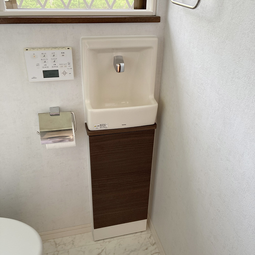 福岡県福津市　T様邸　トイレ手洗い器交換リフォーム工事