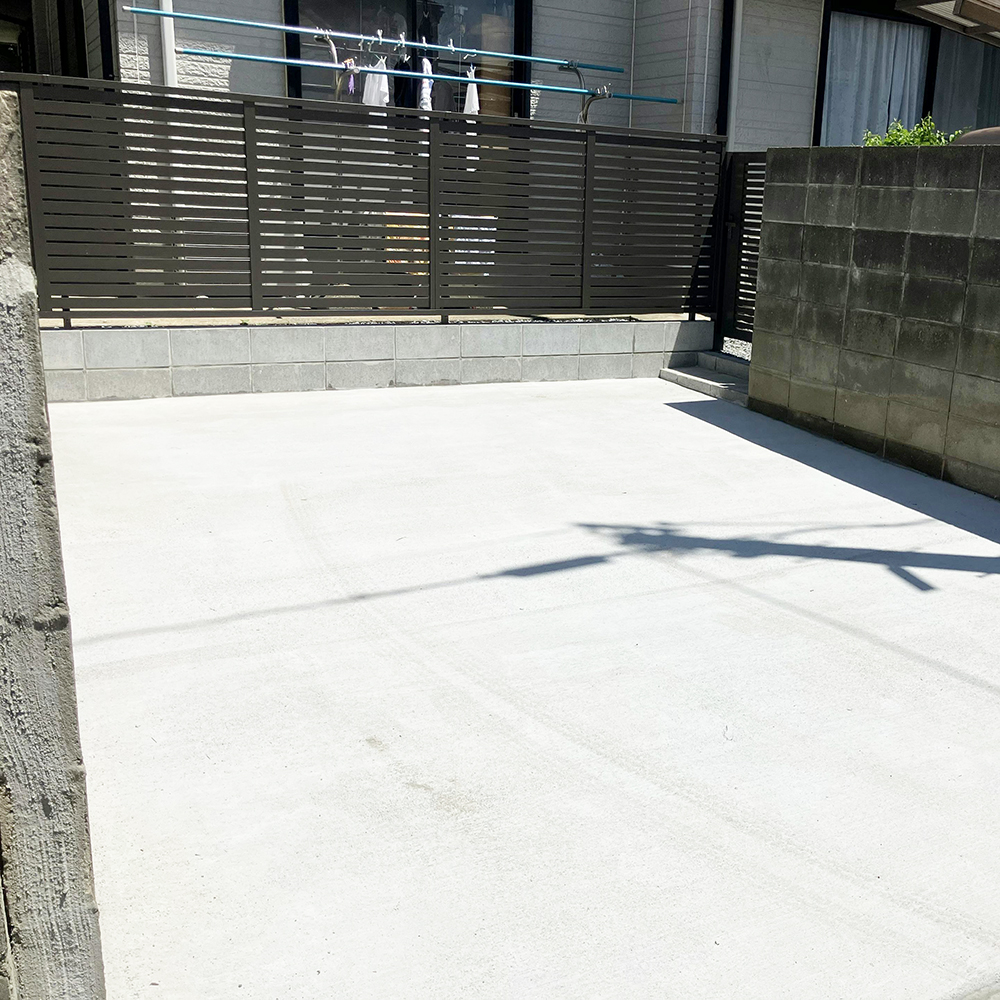 福岡市東区Ａ様邸　駐車場新設リフォーム工事｜庭を駐車スペースにリフォーム
